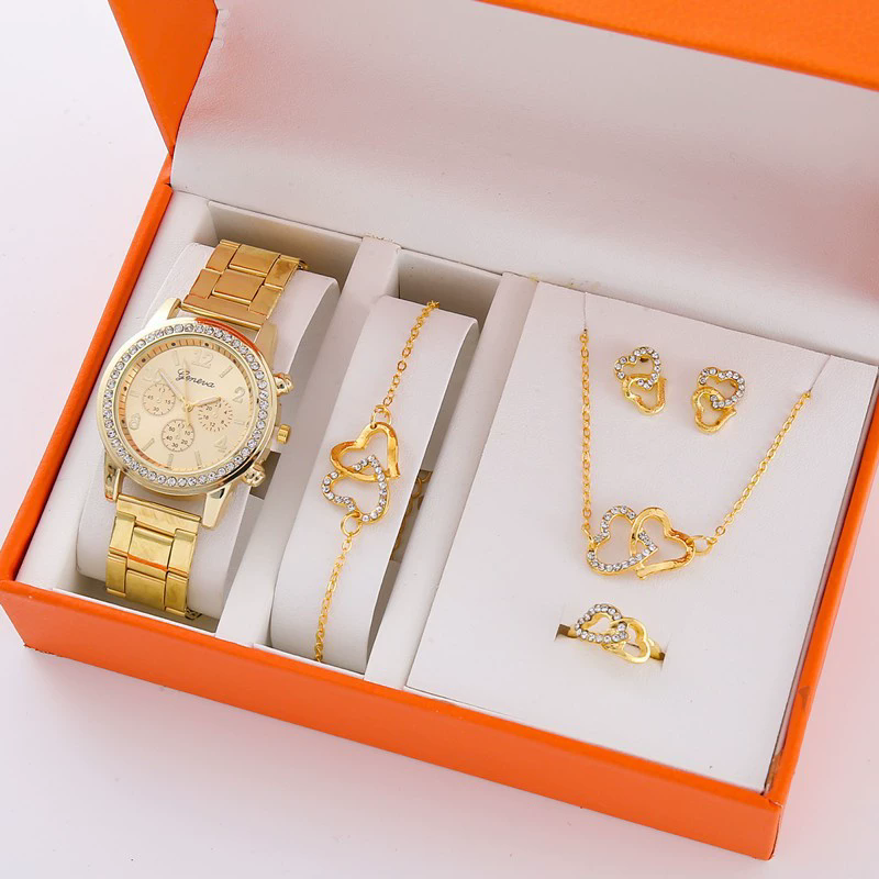 Reloj de Cuarzo Set de 5 Piezas