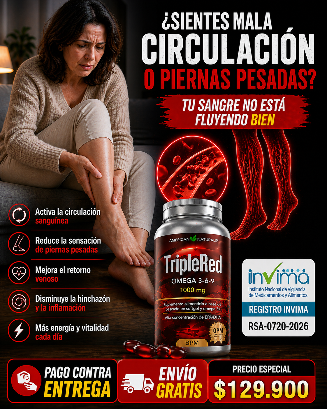 Triple Red Omega 3-6-9