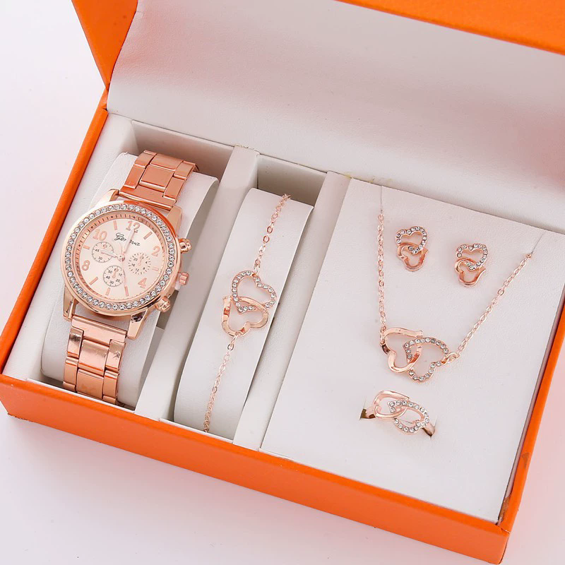 Reloj de Cuarzo Set de 5 Piezas