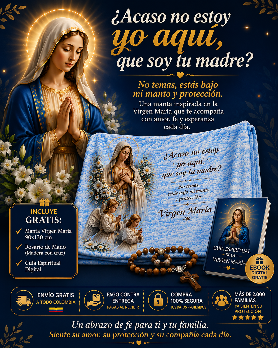 La Protección de la Virgen María en Tu Hogar  Para momentos de oración, descanso y tranquilidad.